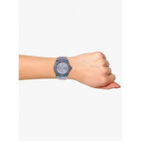 Guess Limelight Blue Dial Pink Rubber Strap Watch For Women - W0775L5 Buy Now By Guess