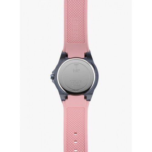 Guess Limelight Blue Dial Pink Rubber Strap Watch For Women - W0775L5 Buy Now By Guess
