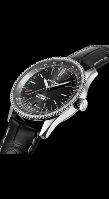 Breitling Navitimer Automatic 38mm Black Dial Black Leather Strap Mens Watch - A17325241B1P1 Buy Now By Breitling