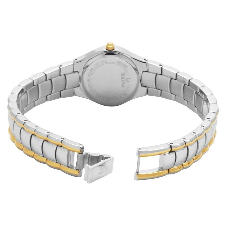 Bulova Classic White Dial Two Tone Steel Strap Watch for Women - 98T84 Buy Now By Bulova