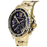 Michael Kors Everest Chronograph Black Dial Gold Steel Strap Watch For Women - MK5828 Buy Now By Michael Kors