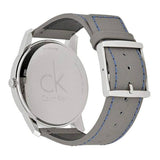 Calvin Klein City Silver Dial Grey Leather Strap Watch for Men - K2G211Q4 Buy Now By Calvin Klein