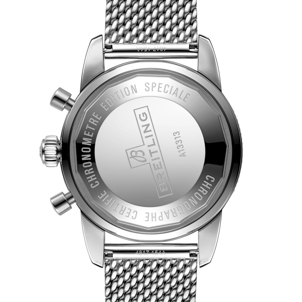 Breitling Superocean Heritage Chronograph 44 Green Dial Silver Mesh Bracelet Watch for Men - A13313121L1A1 Buy Now By Breitling