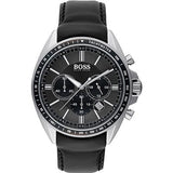 Hugo Boss Contemporary Sport Driver Black Dial Black Leather Strap Watch for Men - 1513085 Buy Now By Hugo Boss