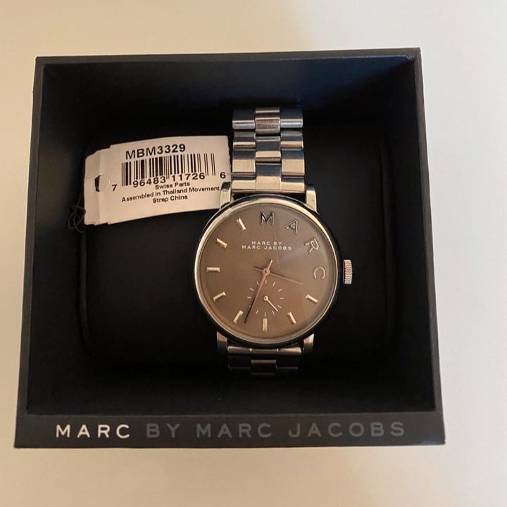 Marc Jacobs Baker Brown Dial Silver Steel Strap Watch For Women - MBM3329 Buy Now By Marc Jacobs