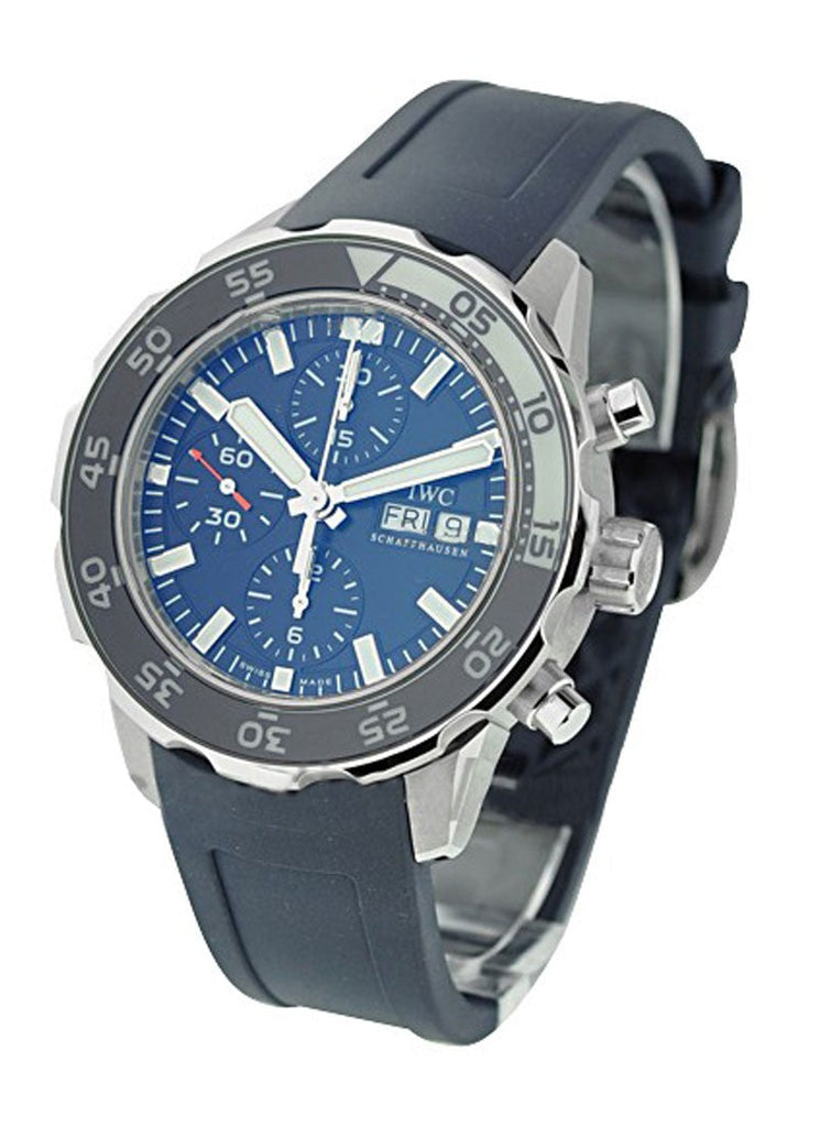 IWC Aquatimer Chronograph Blue Dial Blue Rubber Strap Watch for Men - IW376711 Buy Now By IWC