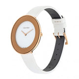 Calvin Klein Chic White Dial White Leather Strap Watch for Women - K7N236K2 Buy Now By Calvin Klein