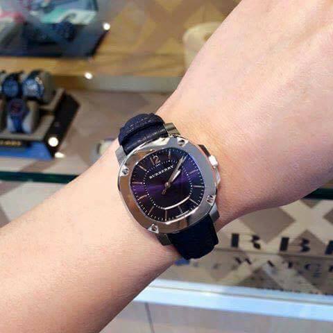 Burberry The Britain Blue Dial Blue Leather Strap Watch for Women - BBY1716 Buy Now By Burberry