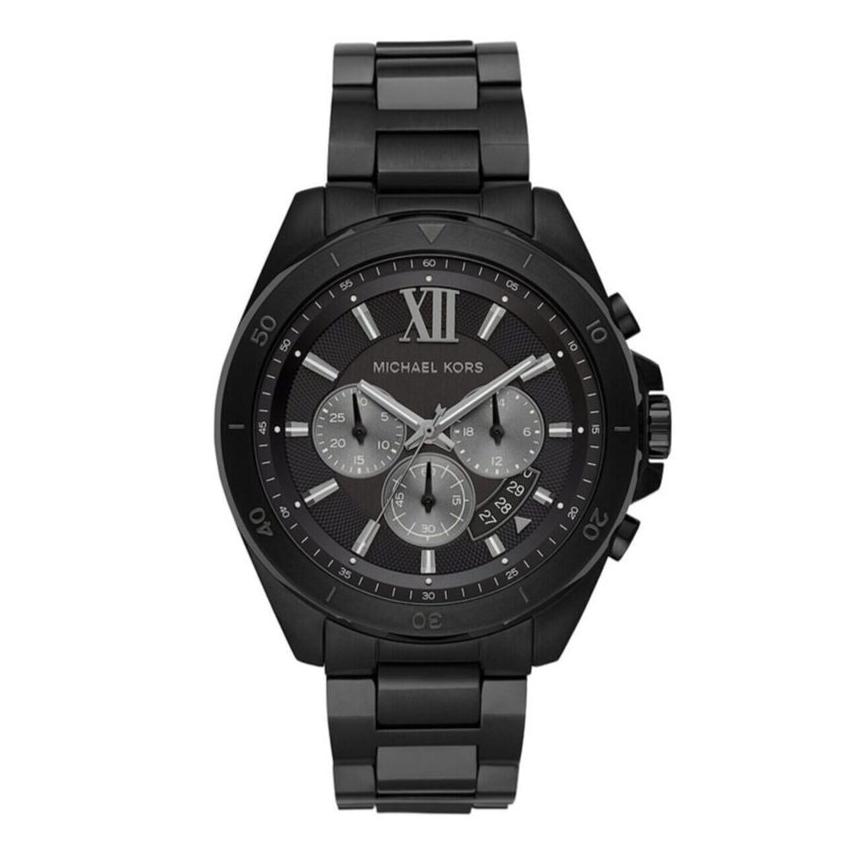 Michael Kors Brecken Chronograph Black Dial Black Steel Strap Watch For Men - MK8858 Buy Now By Michael Kors