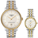 Tissot Carson Premium Powermatic 80 White Dial Two Tone Steel Strap Watch For Men - T122.407.22.031.00 Buy Now By Tissot
