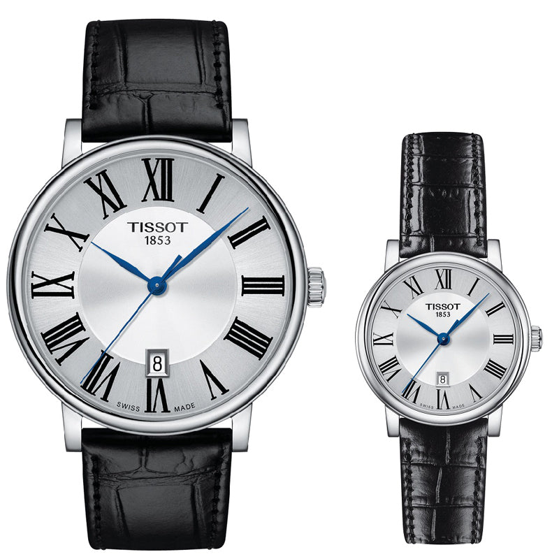 Tissot Carson Premium Silver Dial Black Leather Strap Watch For Men - T122.410.16.033.00 Buy Now By Tissot