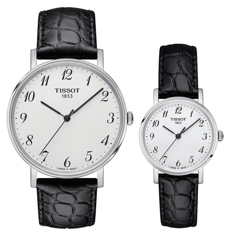 Tissot Everytime Small White Dial Black Leather Strap Watch For Women - T109.210.16.032.00 Buy Now By Tissot
