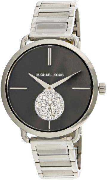 Michael Kors Portia Black Dial Silver Steel Strap Watch for Women - MK3638 Buy Now By Michael Kors
