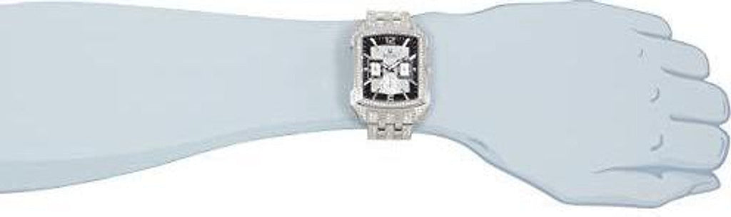 Bulova Crystal Collection Black Dial Silver Steel Strap Watch for Men - 98C108 Buy Now By Bulova
