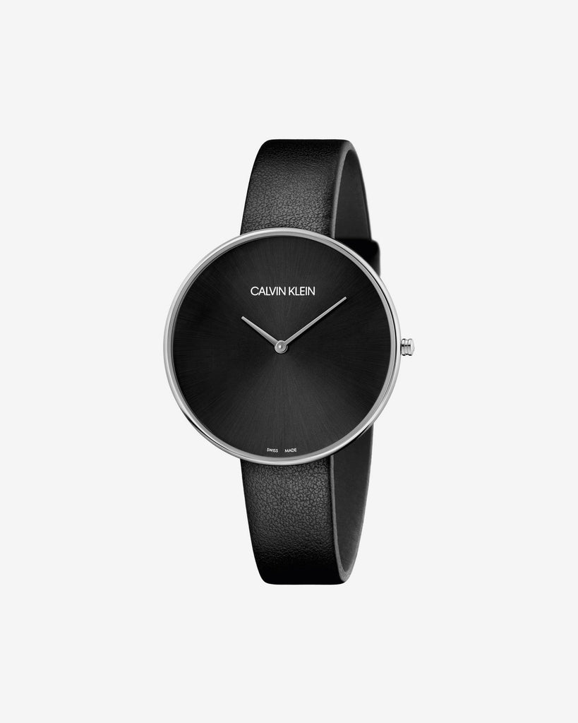 Calvin Klein Full Moon Black Dial Black Leather Strap Watch for Women - K8Y231C1 Buy Now By Calvin Klein