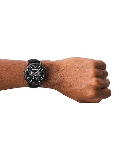Emporio Armani Luigi Chronograph Black Dial Black Stainless Steel Watch For Men - AR1895 Buy Now By Emporio Armani