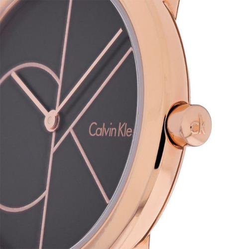 Calvin Klein Minimal Black Dial Rose Gold Mesh Bracelet Watch for Men - K3M21621 Buy Now By Calvin Klein