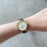 Tory Burch Collins White Dial Black Leather Strap Watch for Women - TBW1205 Buy Now By Tory Burch