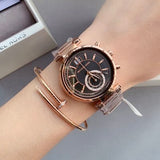 Michael Kors Sawyer Rose Gold Dial Rose Gold Steel Strap Watch for Women - MK6226 Buy Now By Michael Kors