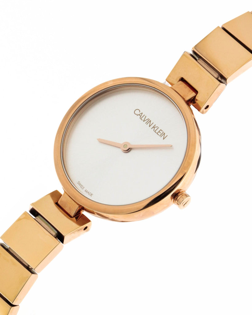 Calvin Klein Authentic White Dial Rose Gold Steel Strap Watch for Women - K8G23646 Buy Now By Calvin Klein