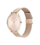 Calvin Klein Minimal White Dial Rose Gold Mesh Bracelet Watch for Women - K3M22626 Buy Now By Calvin Klein