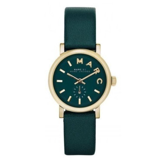 Marc Jacobs Baker Mini Green Dial Green Leather Strap Watch for Women - MBM1272 Buy Now By Marc Jacobs
