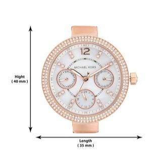 Michael Kors Parker White Dial Rose Gold Steel Strap Watch for Women - MK5616 Buy Now By Michael Kors