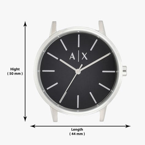 Armani Exchange Cayde Analog Black Dial Silver Steel Strap Watch For Men - AX2700 Buy Now By Armani Exchange