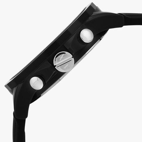 Armani Exchange Outerbanks Chronograph Black Dial Black Silicone Strap Watch For Men - AX1326 Buy Now By Armani Exchange