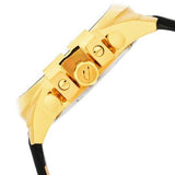 Diesel Mega Chief Chronograph Black Dial Black Leather Strap Watch For Men - DZ4344 Buy Now By Diesel