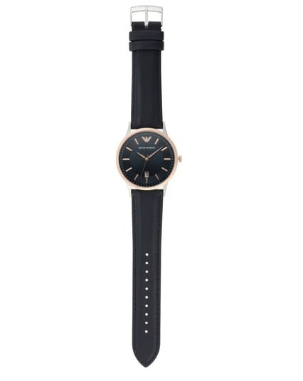 Emporio Armani Renato Analog Blue Dial Blue Leather Strap Watch For Men - AR11188 Buy Now By Emporio Armani