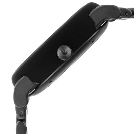 Emporio Armani Meccanico Automatic Black Dial Black Steel Strap Watch For Men - AR60010 Buy Now By Emporio Armani
