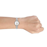 Emporio Armani Gianni T-Bar Automatic Silver Dial Silver Steel Strap Watch For Women - AR60022 Buy Now By Emporio Armani