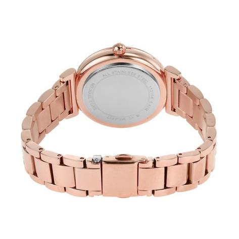 Michael Kors Abbey Three-Hand Analog Crystals Rose Gold Dial Rose Gold Steel Strap Watch for Women - MK4617 Buy Now By Michael Kors