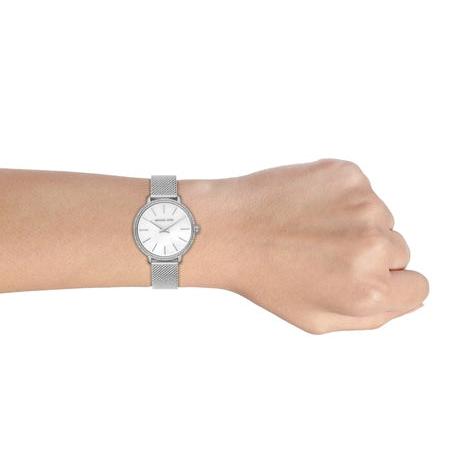 Michael Kors Pyper Quartz Mother of Pearl White Dial Silver Mesh Strap Watch For Women - MK4618 Buy Now By Michael Kors