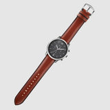 Fossil Neutra Chronograph Grey Dial Brown Leather Strap Watch for Men - FS5512 Buy Now By Fossil