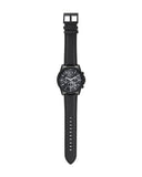 Armani Exchange Banks Chronograph Black Dial Black Leather Strap Watch For Men - AX1724 Buy Now By Armani Exchange