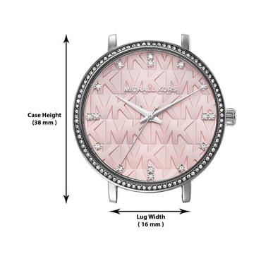 Michael Kors Pyper Three Hand Pink Dial Silver Steel Strap Watch For Women - MK4631 Buy Now By Michael Kors