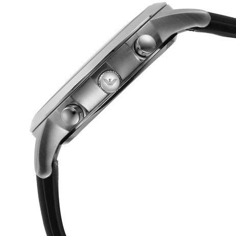 Emporio Armani Giovanni Analog Black Dial Black Leather Strap Watch For Men - AR11431 Buy Now By Emporio Armani