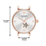 Emporio Armani Meccanico Automatic Silver Dial Burgundy Leather Strap Watch For Women - AR60044 Buy Now By Emporio Armani