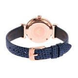 Emporio Armani Gianni T-Bar Analog Mother of Pearl Dial Blue Leather Strap Watch For Women - AR11468 Buy Now By Emporio Armani