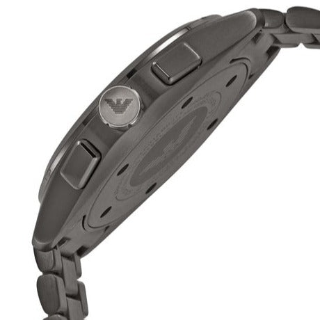 Emporio Armani Chronograph Quartz Blue Dial Grey Steel Strap Watch For Men - AR11481 Buy Now By Emporio Armani