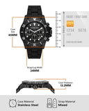 Michael Kors Everest Chronograph Black Dial Black Silicone Strap Watch For Men - MK8980 Buy Now By Michael Kors