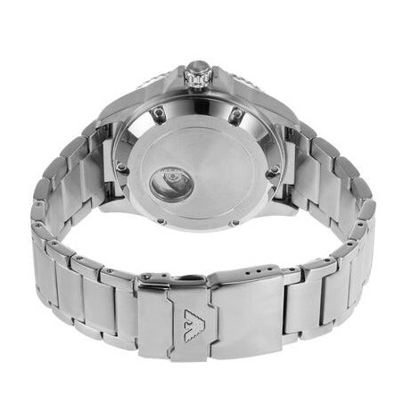 Emporio Armani Diver Automatic Green Dial Silver Steel Strap Watch For Men - AR60061 Buy Now By Emporio Armani