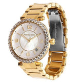 Michael Kors Parker Mother of Pearl White Dial Gold Steel Strap Watch For Women - MK4693 Buy Now By Michael Kors