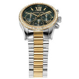Michael Kors Lexington Chronograph Green Dial Two Tone Steel Strap Watch For Women - MK7303 Buy Now By Michael Kors