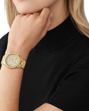 Michael Kors Ritz Chronograph Gold Dial Gold Steel Strap Watch For Women - MK7310 Buy Now By Michael Kors