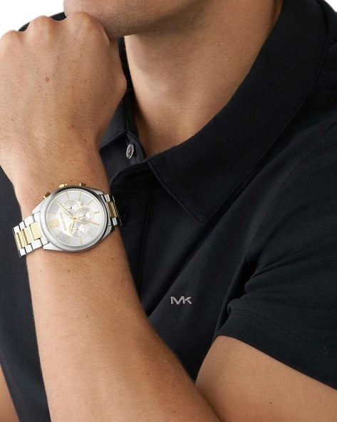 Michael Kors Janelle Chronograph Silver Dial Two Tone Steel Strap Watch For Men - MK8994 Buy Now By Michael Kors