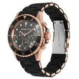 Michael Kors Everest Chronograph Black Dial Black Silicone Strap Watch For Men - MK9055 Buy Now By Michael Kors