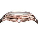 Emporio Armani Mia Moonphase Silver Dial Brown Leather Strap Watch For Women - AR11568 Buy Now By Emporio Armani